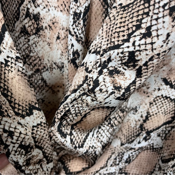AQUA Snake Print Blouse - Picture 6 of 6